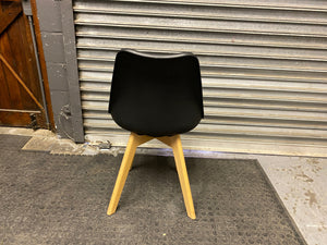 Modern Black Dining Chair with Cushion - Slight Damage -REDUCED