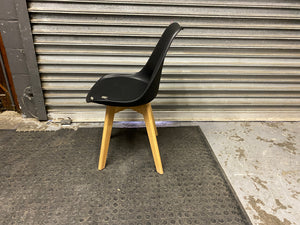 Modern Black Dining Chair with Cushion - Slight Damage -REDUCED
