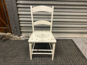Wooden White Dining Chair - PRICE DROP - PRICE DROP