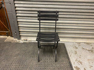 Black Steel Outdoor Chair -REDUCED