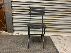 Black Steel Outdoor Chair -REDUCED
