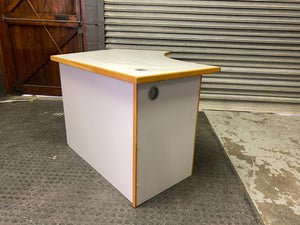White Corner Shape Desk - PRICE DROP