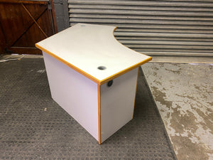 White Corner Shape Desk - PRICE DROP