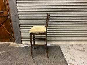 Straight Square Wood Bar Stool -REDUCED
