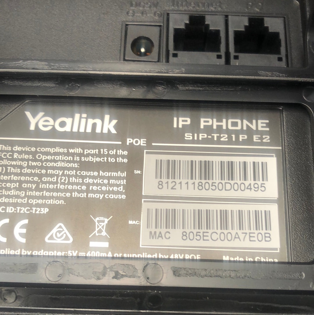 YEALINKT21 IP Phone | 2ndhandwarehouse.com