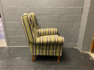 Green & Purple Arm Chair - REDUCED