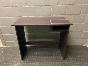 Single Dark Wood Desk -REDUCED