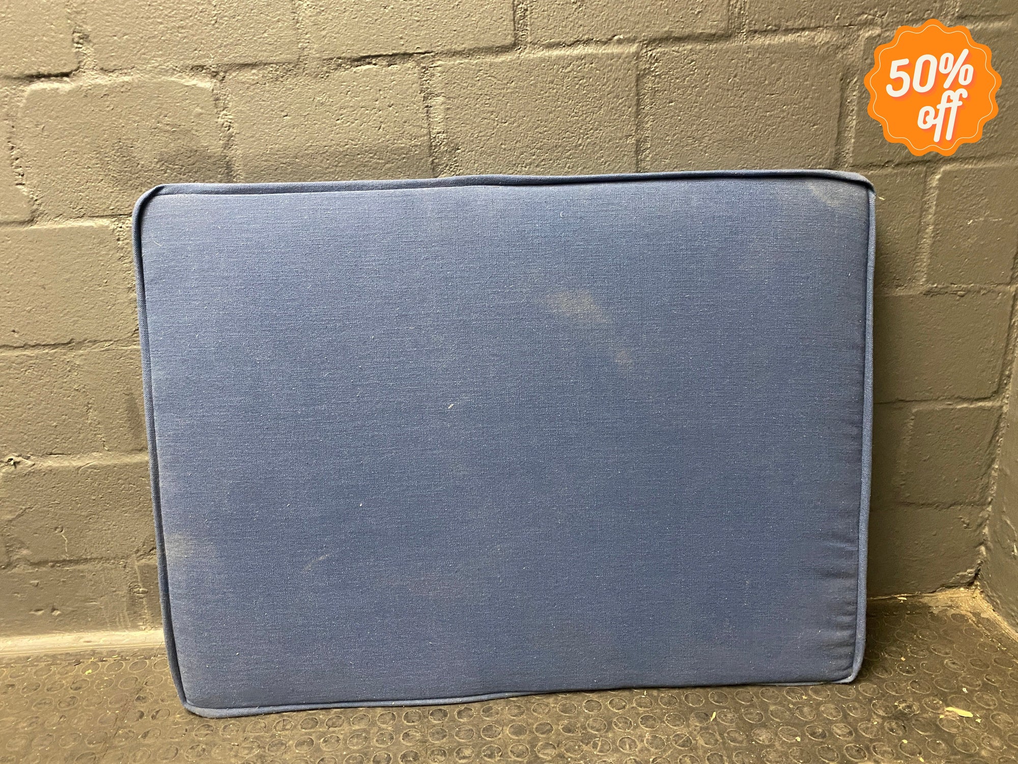 Three Quarter Blue Headboard -REDUCED