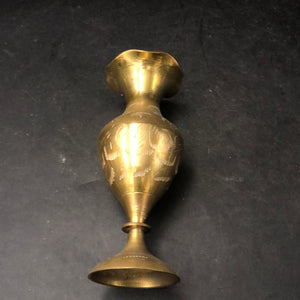 Small 15cm Brass vase