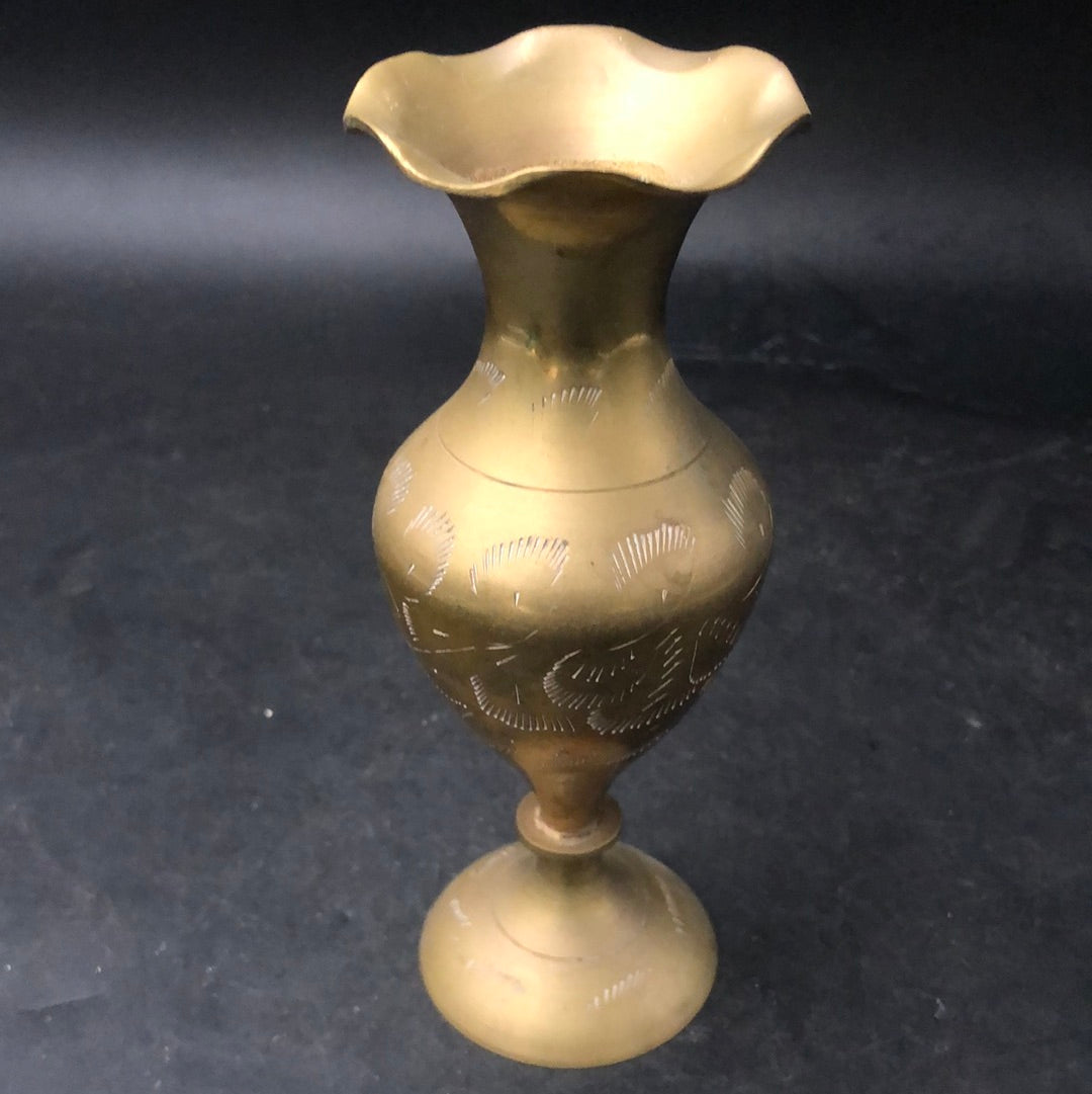 Small 15cm Brass vase