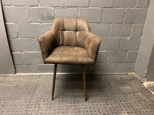 Brown Suede Arm Chair -REDUCED - PRICE DROP