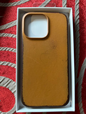 Brown Leather iPhone 13 Pro Case