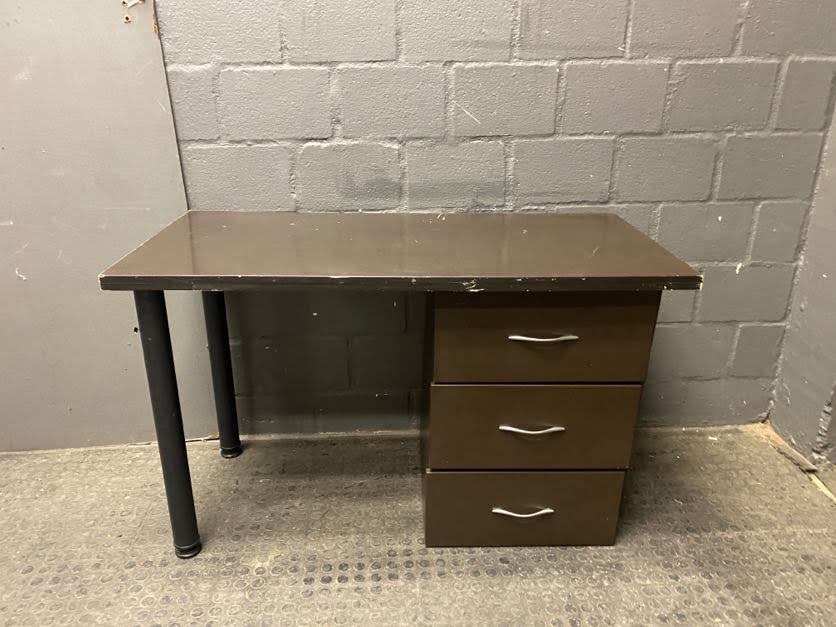 RHS Dark 3 Drawer Office Desk