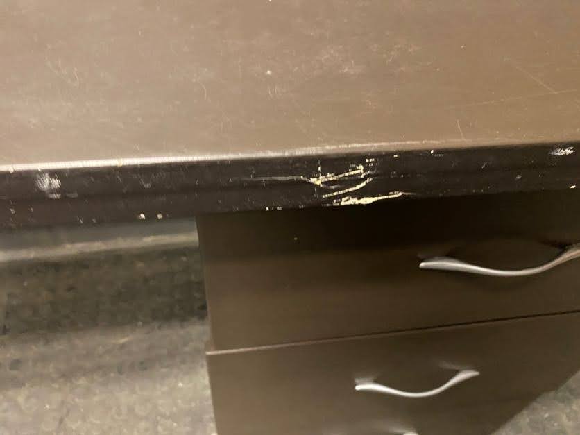 RHS Dark 3 Drawer Office Desk