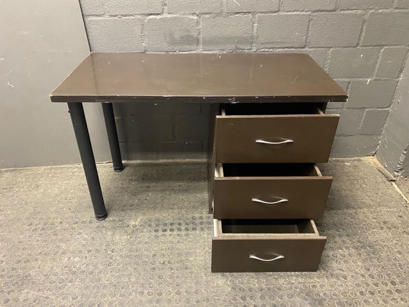 RHS Dark 3 Drawer Office Desk