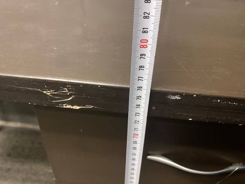 RHS Dark 3 Drawer Office Desk