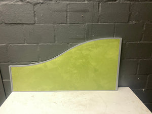Green desk divider