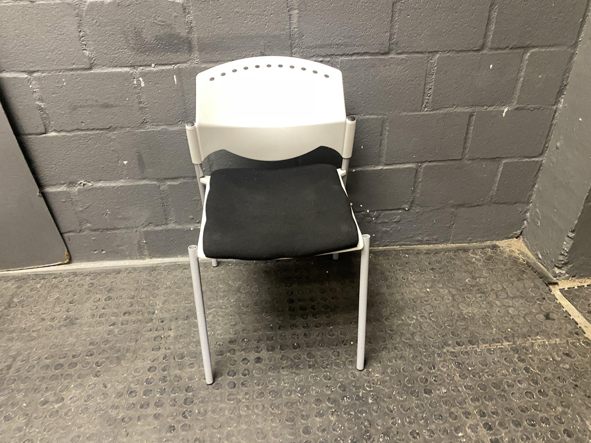 White plastic visitors chair - PRICE DROP - 2ndhandwarehouse.com