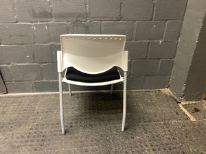 White plastic visitors chair - PRICE DROP