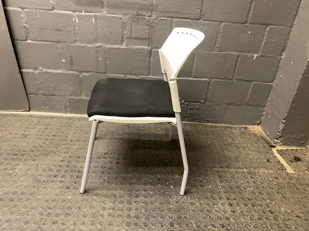 White plastic visitors chair - PRICE DROP - 2ndhandwarehouse.com