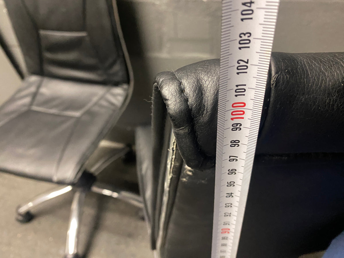 Pleather office chairs with no arms - PRICE DROP