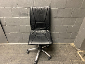 Pleather office chairs with no arms - PRICE DROP