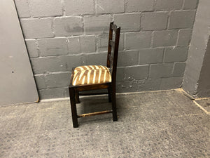 Zebra Wooden Dining Chair - PRICE DROP