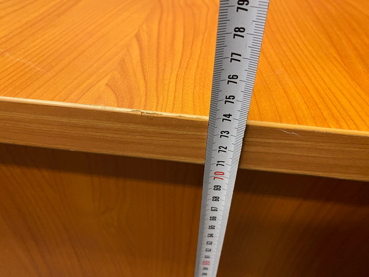 Small Oak Desk With Credenza (RHS)