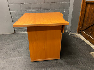 Small Oak Desk With Credenza (LHS)