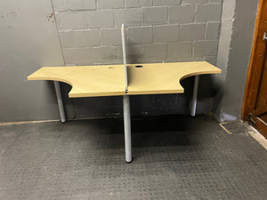 2 Seater Cluster Desk (with Divider)