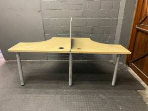 2 Seater Cluster Desk (with Divider)