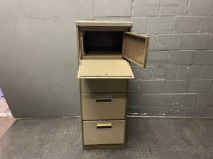 Steel 4 Drawer Filing Cabinet (With Safe) - REDUCED - PRICE DROP