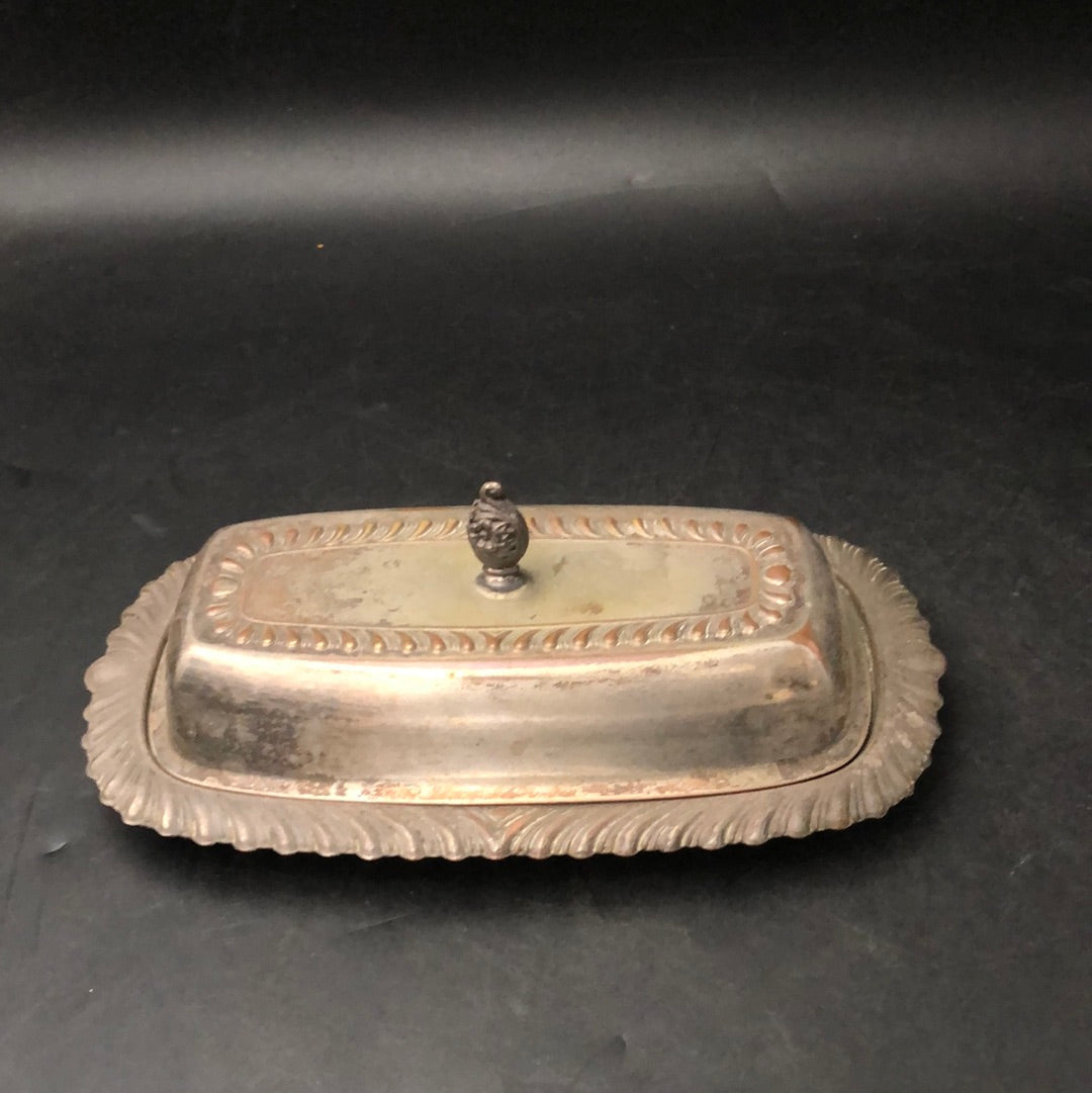 Butter Metal Dish and Cover