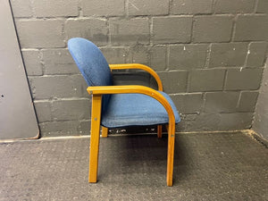 Blue Visitor Arm chair - PRICE DROP