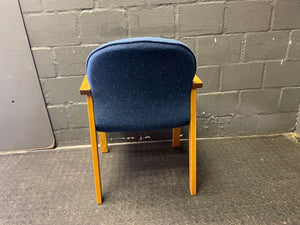 Blue Visitor Arm chair - PRICE DROP