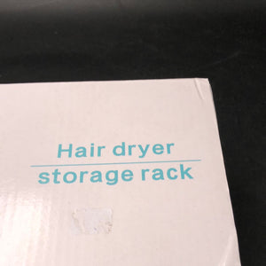 Hair dryer storage rack