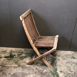 Folding Patio Wooden Chair - PRICE DROP