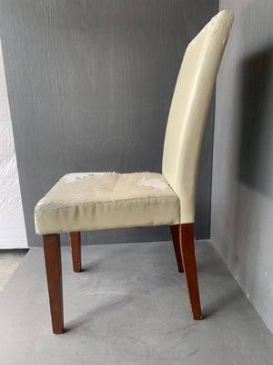 White Dining Chair (needs upholstering) - PRICE DROP