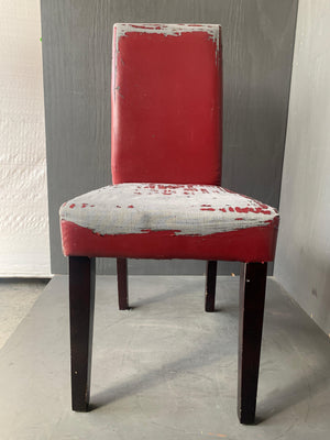 Maroon Dining Chair (needs upholstering) - PRICE DROP