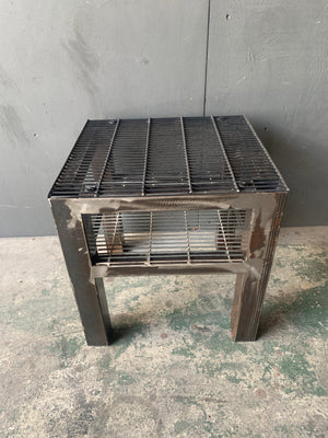 Steel side table two tier - PRICE DROP