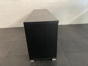 Black TV Stand with 2 Side Cupboards - PRICE DROP