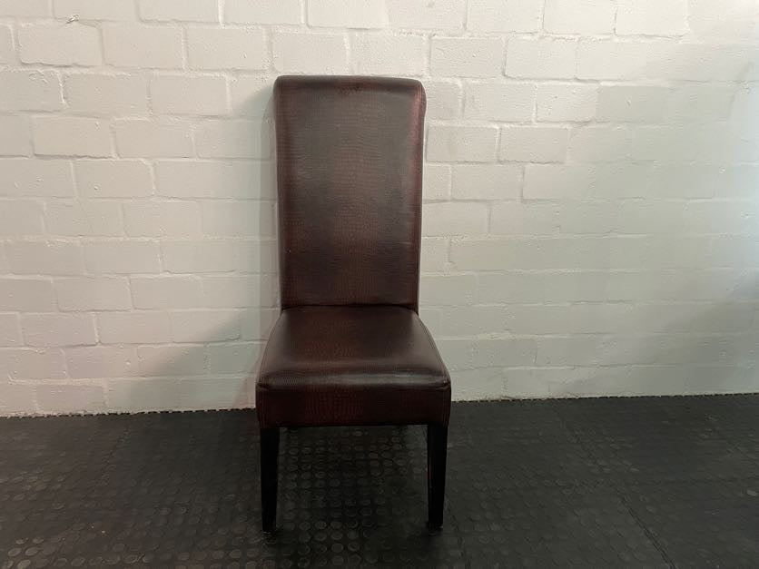 Brown Leather Dining chair