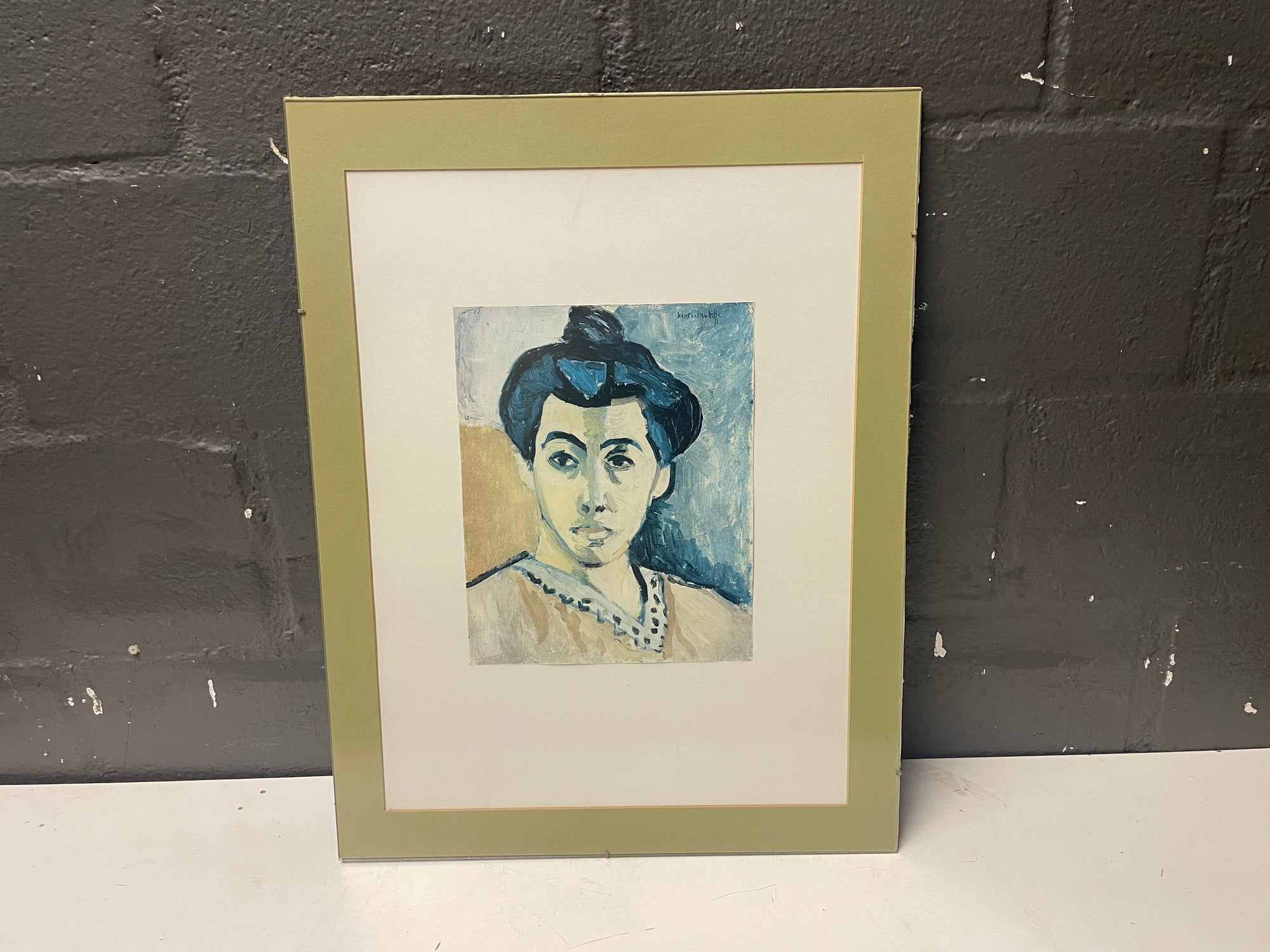 Image of a lady Framed Print
