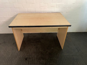 Plain Wooden Desk(Black Edge)120cm X 77cm) - PRICE DROP