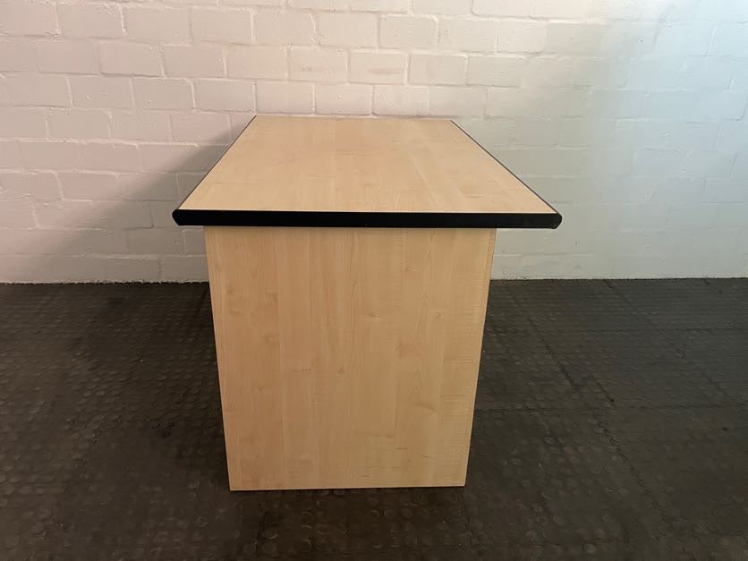 Plain Wooden Desk(Black Edge)120cm X 77cm) - PRICE DROP
