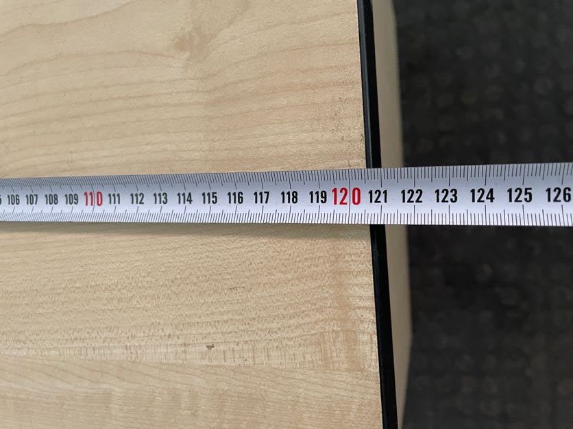 Plain Wooden Desk(Black Edge)120cm X 77cm) - PRICE DROP