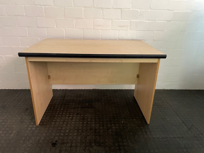 Plain Wooden Desk(Black Edge)120cm X 77cm) - PRICE DROP