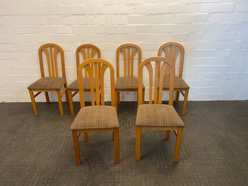 Print Oak Dining Chair - PRICE DROP