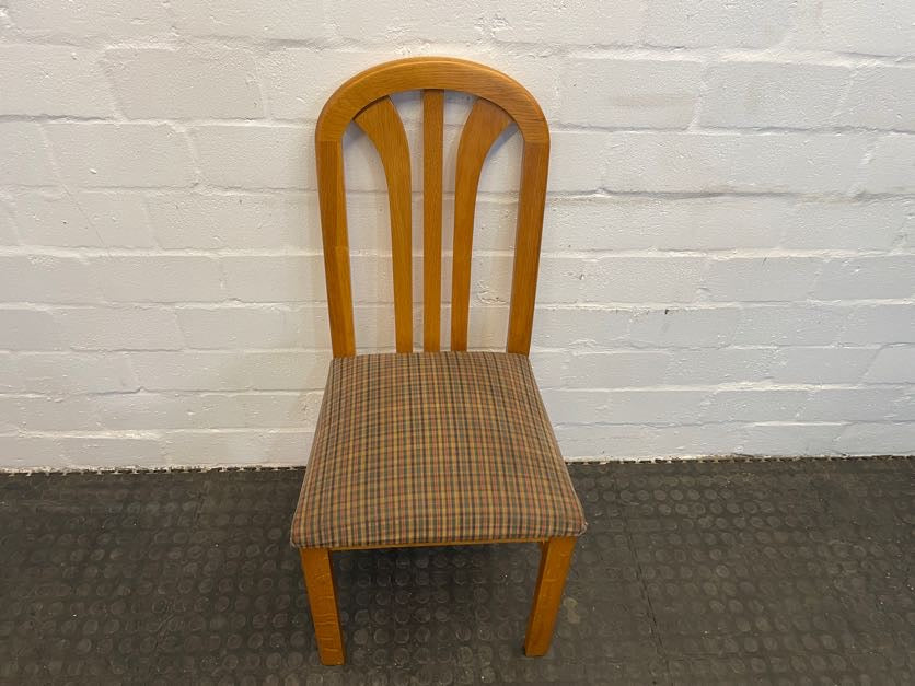 Print Oak Dining Chair - PRICE DROP