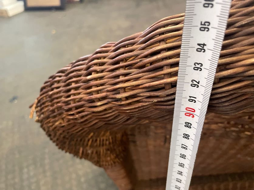 Wicker Dark Arm Chair